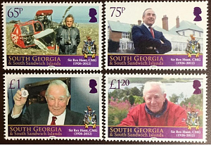 Южная Георгия, 2013, Сэр Рэкс Хант, 4 марки